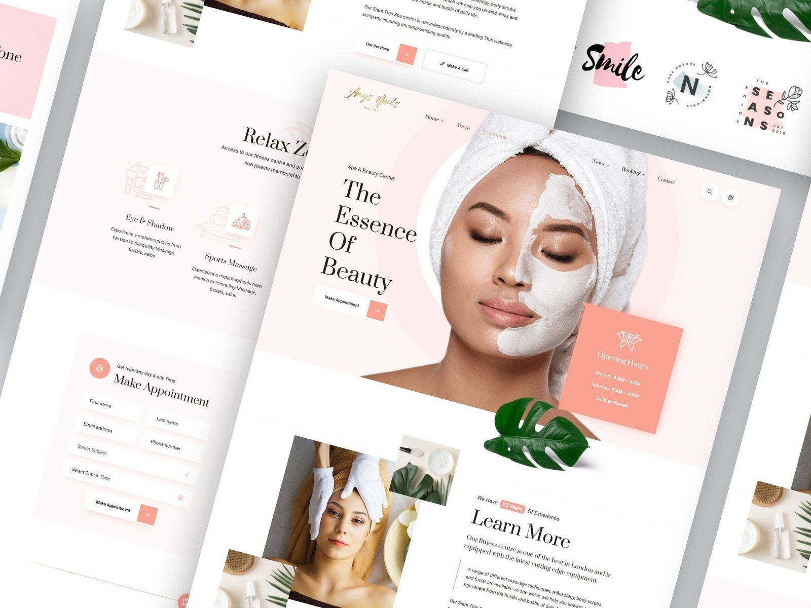 Amy's Nails website design