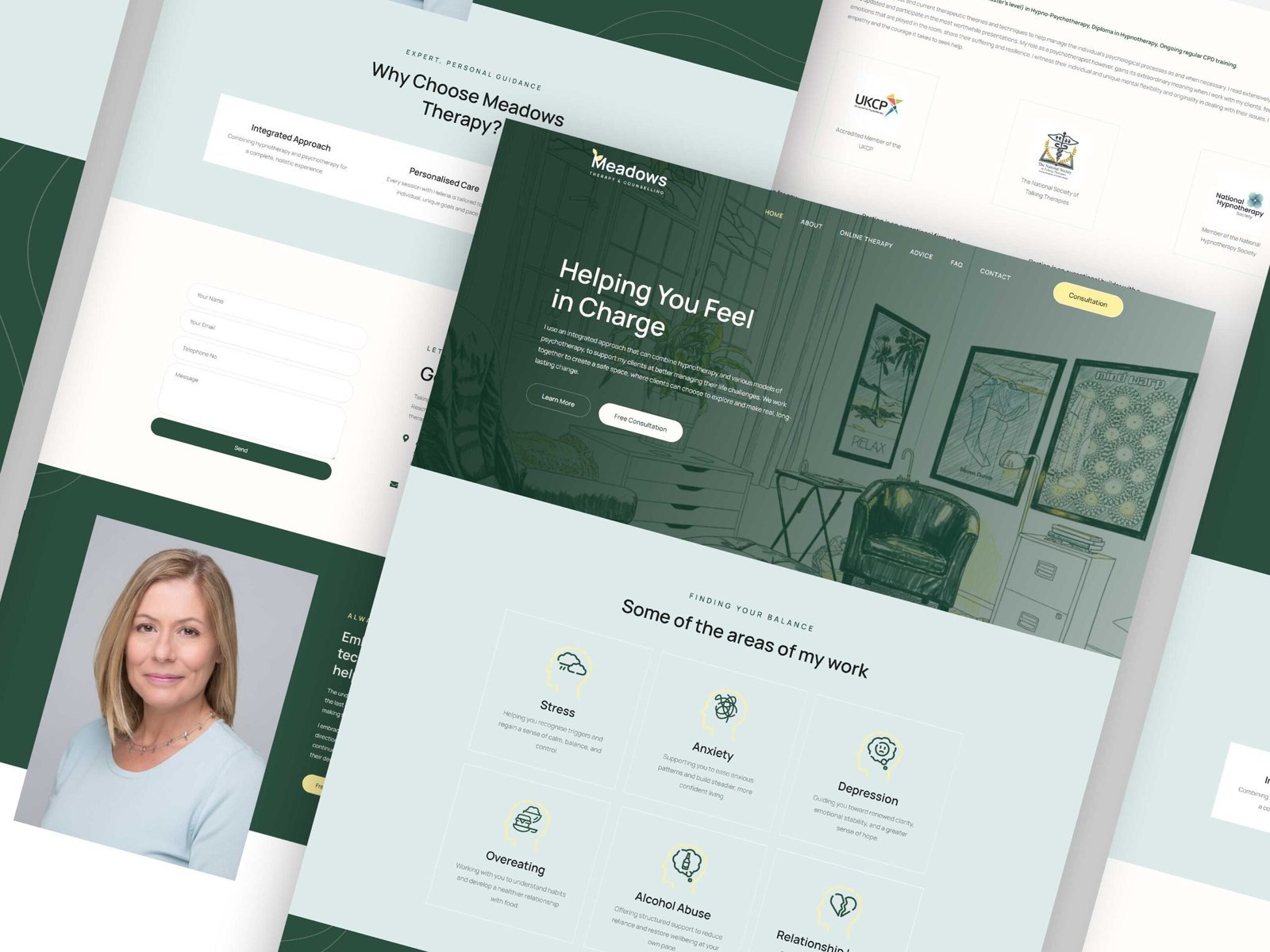 Meadows Therapy website design