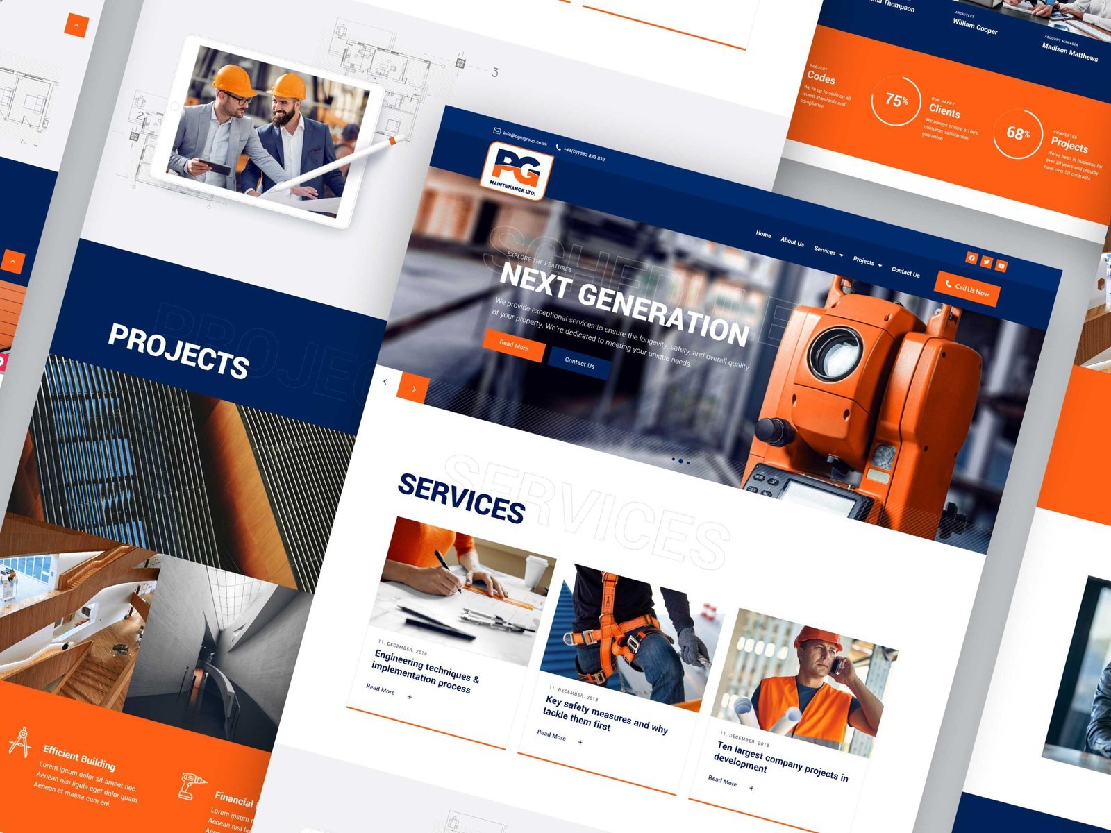 PG Maintenance website design