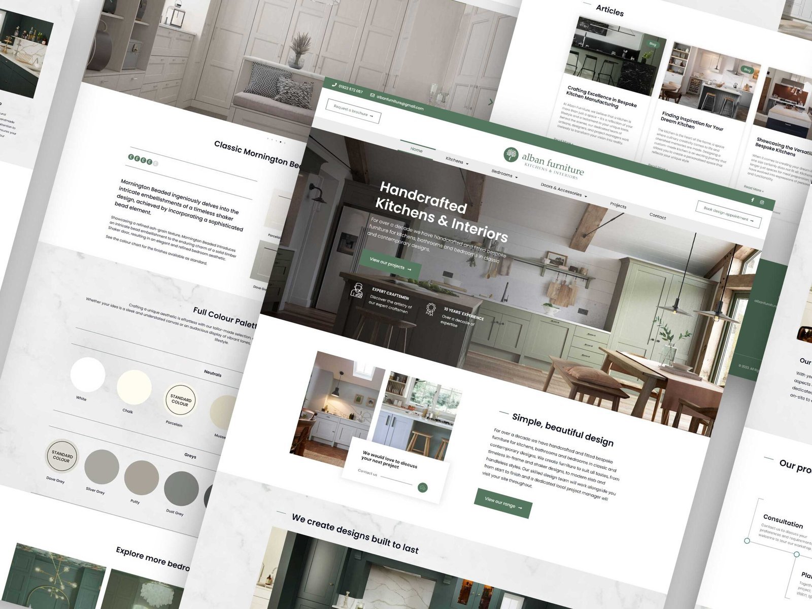 Alban Furniture website design